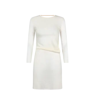 Abito corto con cut-out e chiusura a catena