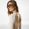 Abito corto con cut-out e chiusura a catena