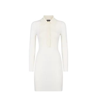 Abito corto polo con plastron