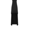 Abito da cocktail asimmetrico senza spalline