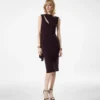 Abito da cocktail con dettagli cut-out e sciarpa Abito da cocktail con dettagli cut-out e sciarpa