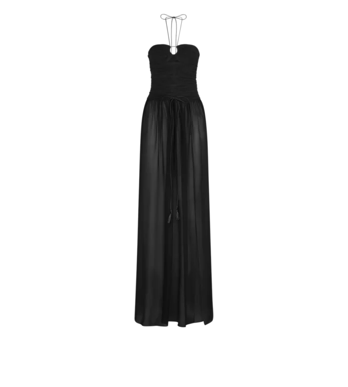 Abito da sera con coulisse e dettagli cut-out Abito da sera con coulisse e dettagli cut-out
