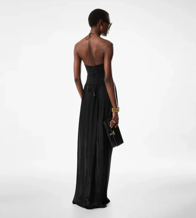 Abito da sera con coulisse e dettagli cut-out Abito da sera con coulisse e dettagli cut-out