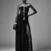 Abito da sera con coulisse e dettagli cut-out Abito da sera con coulisse e dettagli cut-out
