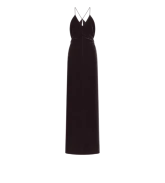 Abito da sera con scollo a V e cut-out Abito da sera con scollo a V e cut-out