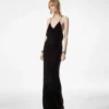 Abito da sera con scollo a V e cut-out