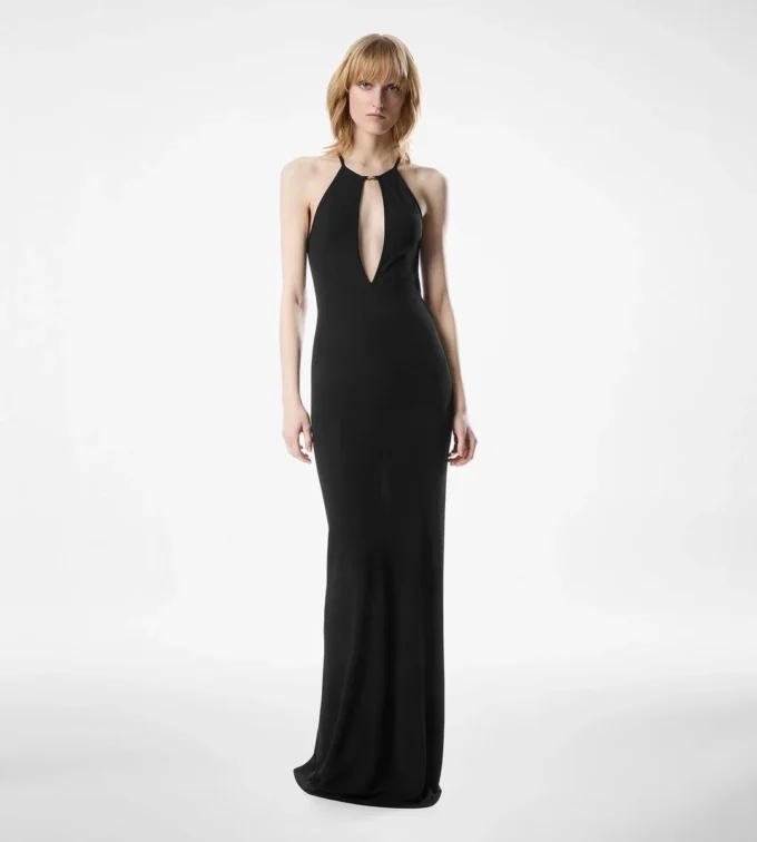 Abito da sera con scollo all’americana e cut-out Abito da sera con scollo all’americana e cut-out