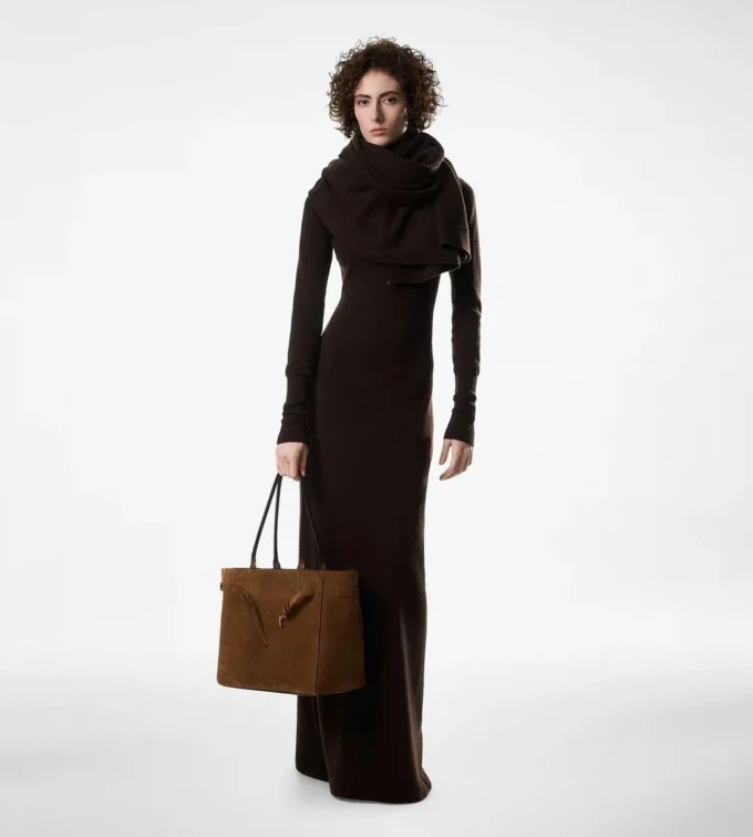 Borsa media Audrey in pelle scamosciata Borsa media Audrey in pelle scamosciata