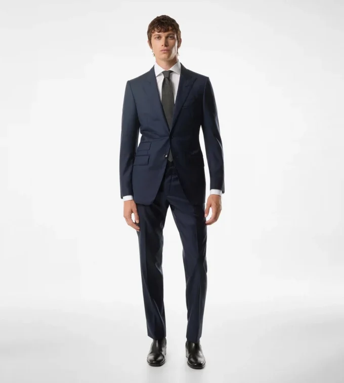 Abito O’Connor in tessuto sharkskin