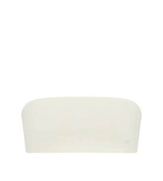 Bandeau senza spalline con logo Tf ricamato tono su tono