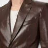 Blazer sartoriale in morbida nappa plongé