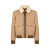 Blouson con doppio collo in shearling divisibile