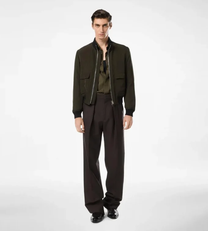 Blouson da pilota in gabardine ultraleggero