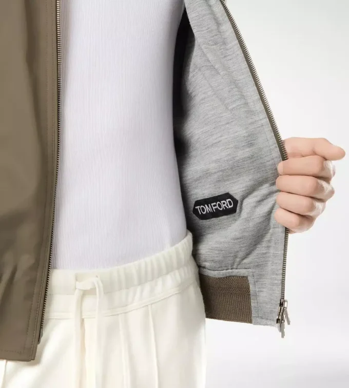 Blouson foderato in cashmere