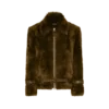 Blouson in shearling con dettagli in pelle Blouson in shearling con dettagli in pelle