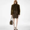 Blouson in shearling con dettagli in pelle Blouson in shearling con dettagli in pelle