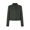 Blouson in twill di cotone viscosa con bordino Blouson in twill di cotone viscosa con bordino