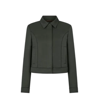 Blouson in twill di cotone viscosa con bordino