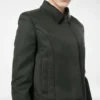 Blouson in twill di cotone viscosa con bordino Blouson in twill di cotone viscosa con bordino