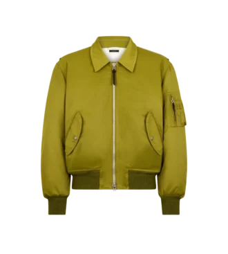 Bomber da volo in nylon satinato