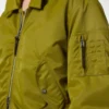 Bomber da volo in nylon satinato