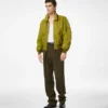 Bomber da volo in nylon satinato