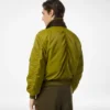 Bomber da volo in nylon satinato