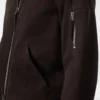 Bomber in pelle scamosciata leggera