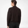 Bomber in pelle scamosciata leggera