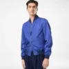 Bomber leggero in popeline di seta tecnica