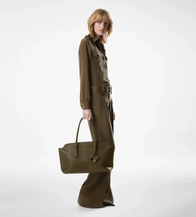Borsa a tracolla grande Alexander in pelle naturale