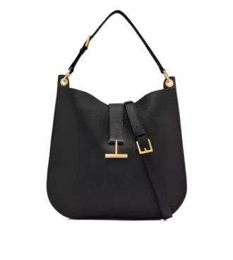 Borsa a tracolla grande Tara in pelle martellata