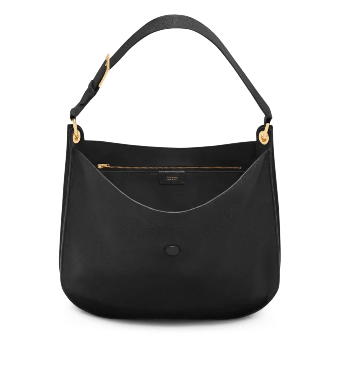 Borsa a tracolla grande Tara in pelle martellata Borsa a tracolla grande Tara in pelle martellata