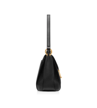 Borsa a tracolla media Tara in pelle a grana naturale