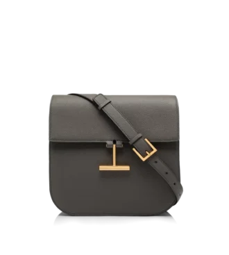 Borsa a tracolla media Tara in pelle martellata