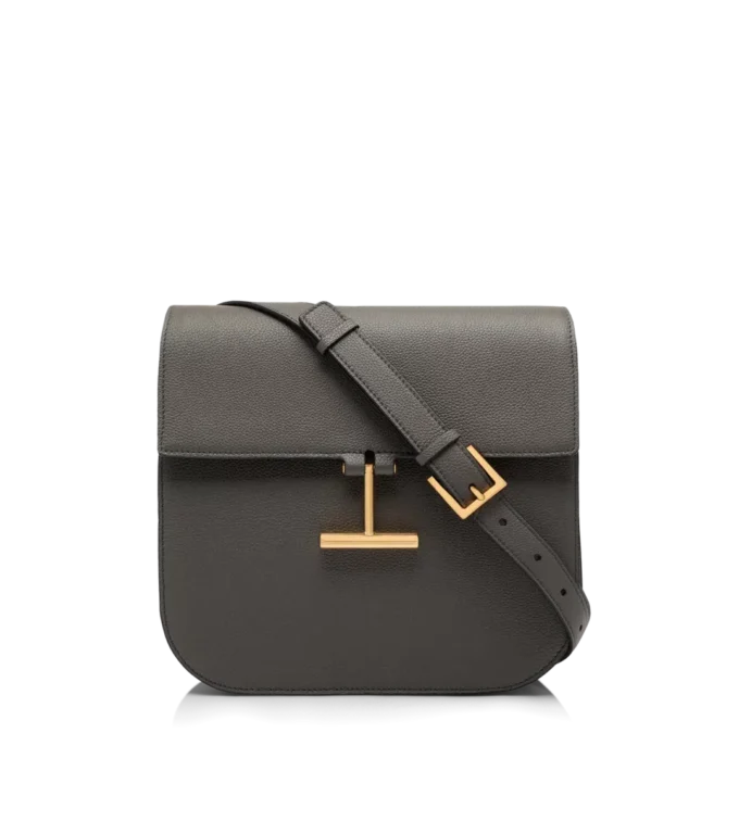 Borsa a tracolla media Tara in pelle martellata Borsa a tracolla media Tara in pelle martellata