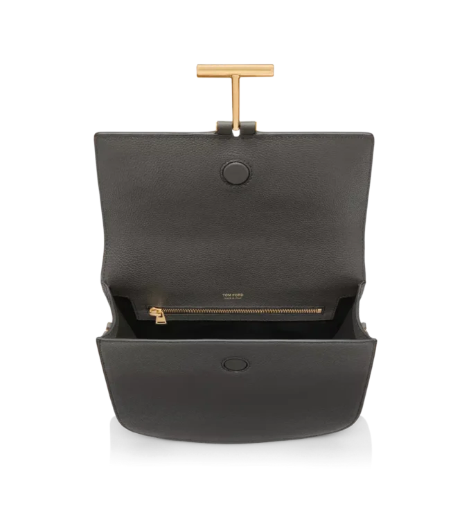 Borsa a tracolla media Tara in pelle martellata Borsa a tracolla media Tara in pelle martellata