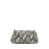 Borsa a tracolla Tara con catena in pelle di pitone stampata Borsa a tracolla Tara con catena in pelle di pitone stampata