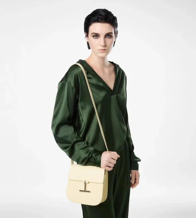 Borsa a tracolla Tara Mini in pelle martellata Borsa a tracolla Tara Mini in pelle martellata