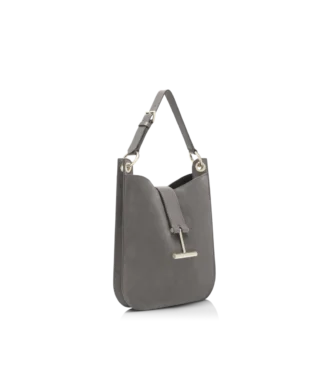 Borsa a tracolla Tara Small in pelle scamosciata