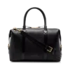 Borsa da viaggio in pelle liscia con fibbia laterale
