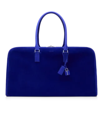 Borsa da viaggio in pelle scamosciata