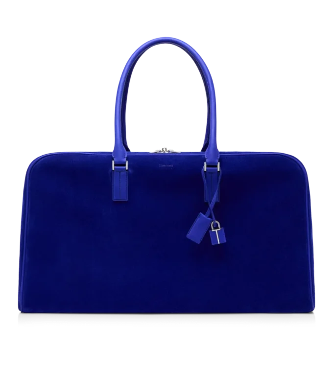 Borsa da viaggio in pelle scamosciata Borsa da viaggio in pelle scamosciata
