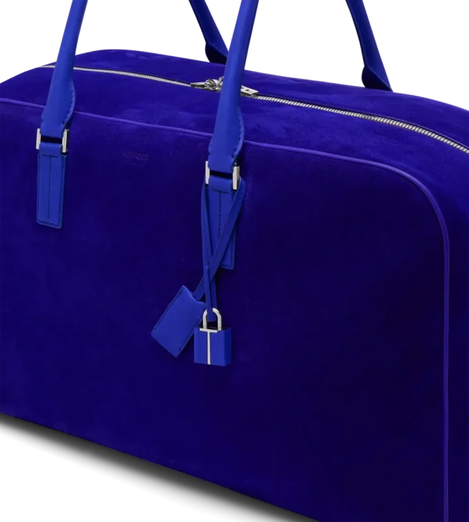 Borsa da viaggio in pelle scamosciata Borsa da viaggio in pelle scamosciata