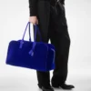 Borsa da viaggio in pelle scamosciata Borsa da viaggio in pelle scamosciata