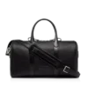 Borsa da viaggio media in pelle fiore con ampia apertura