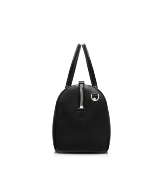 Borsa da viaggio media in pelle fiore con ampia apertura