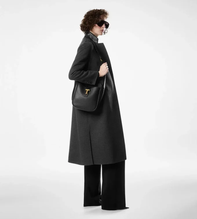 Borsa hobo piccola Monarch in pelle martellata Borsa hobo piccola Monarch in pelle martellata