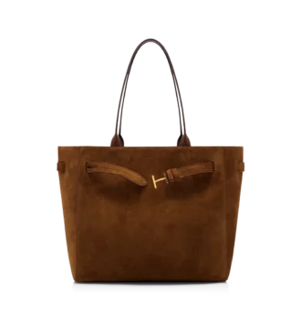 Borsa media Audrey in pelle scamosciata