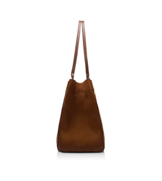 Borsa media Audrey in pelle scamosciata